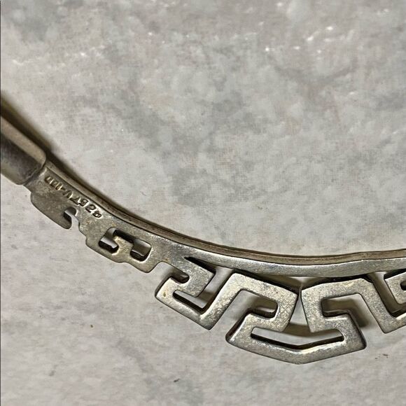 VINTAGE Taxco Aztec design 925 choker - Picture 3 of 5